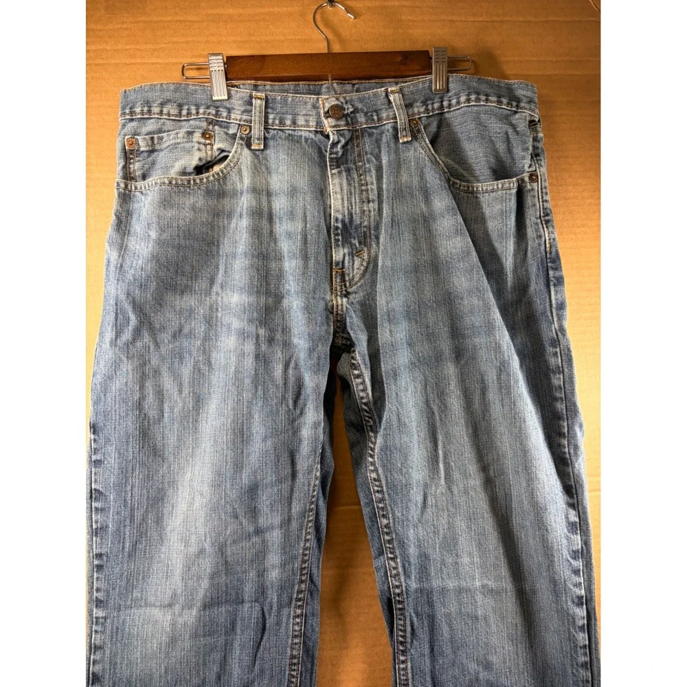 Levi's 559 Relaxed Straight Jeans Mens 36x30 Blue Denim Medium Wash Casual